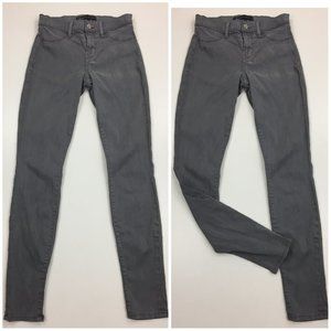 J BRAND for THEORY Grey Dawn Wash Logo Button Slim Fit Skinny Jeans
